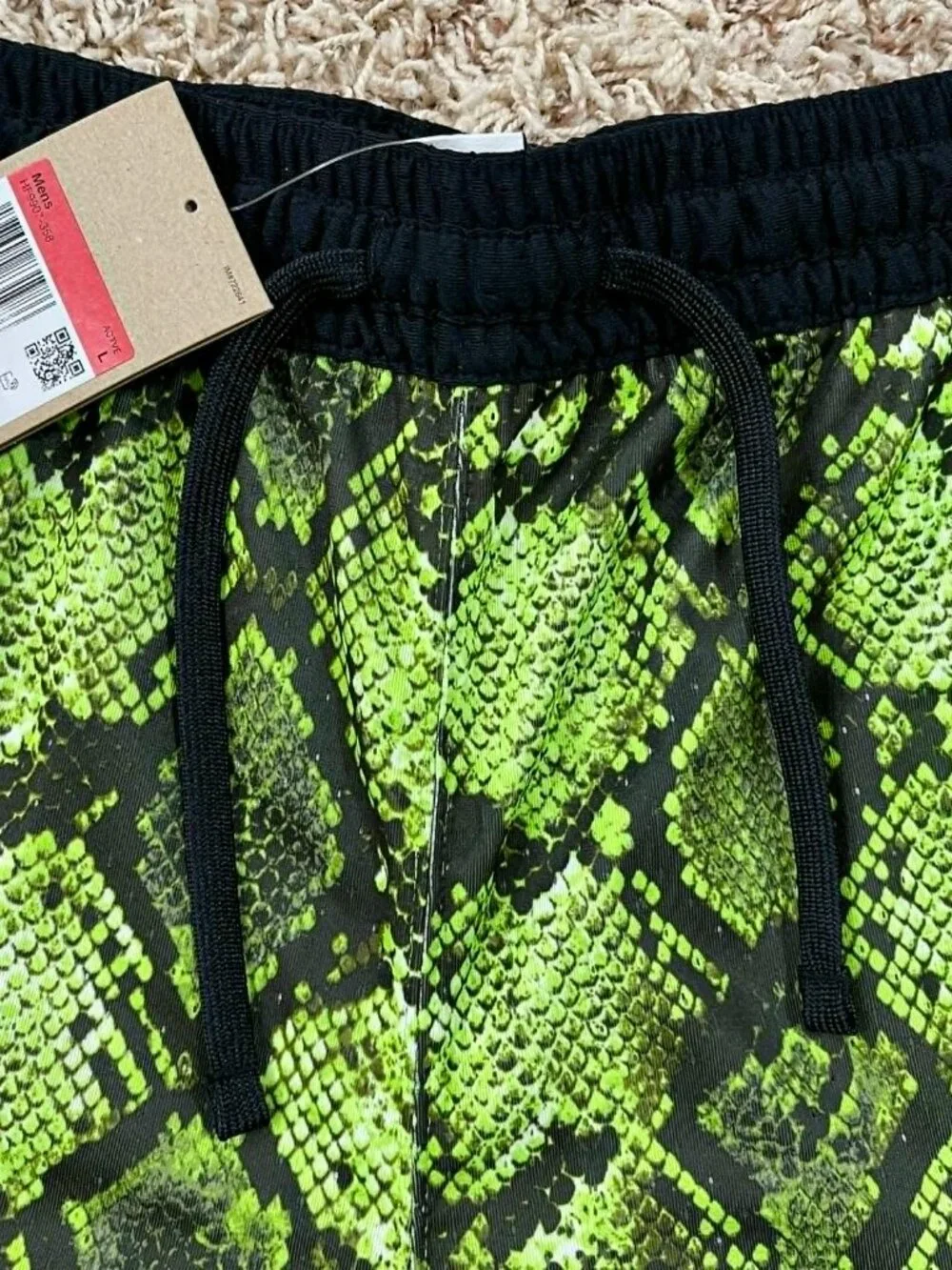 Jordan Sport Men's Dri-FIT Mesh Diamond Shorts Electric Green HF9907-358, Size L